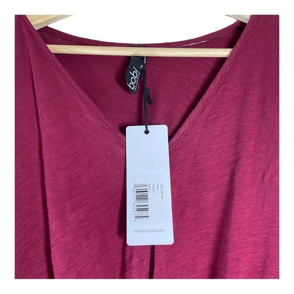 Bobi Twist Front Long Sleeve Top - Pinot NWT - Picture 4 of 6